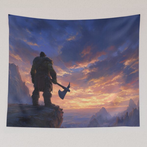 Item preview, Orc Chieftain Watching Over His Horde designed and sold by Rtymer.