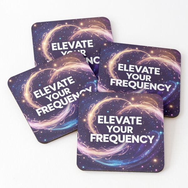 Item preview, Elevate your frequency - Motivational Quote designed and sold by ASKprints.