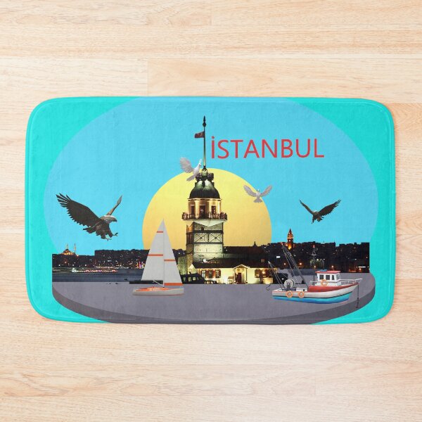 Item preview, Maiden's Tower Istanbul – Historic Bosphorus Landmark at Night designed and sold by Amateurtrader.