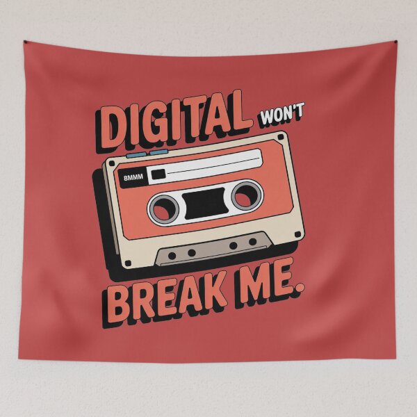Item preview, Digital won't break me vintage retro analogue world phrase designed and sold by fotopan.