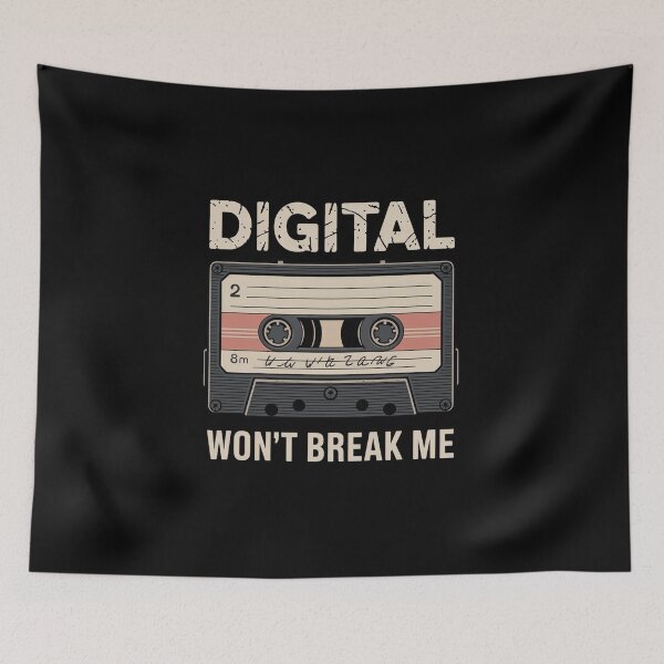 Item preview, Digital won't break me vintage retro phrase 8mm designed and sold by fotopan.