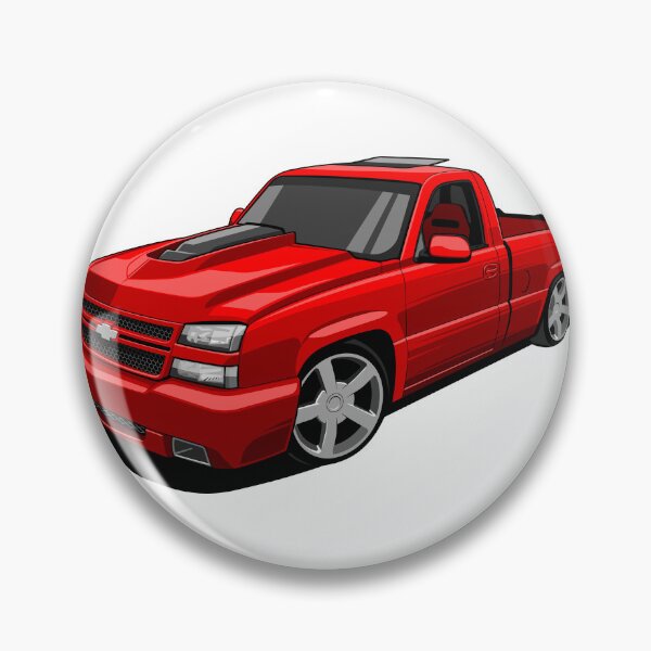 Item preview, Red Chevy Silverado Truck – Custom Muscle Truck Vector designed and sold by wisnubayuaji.