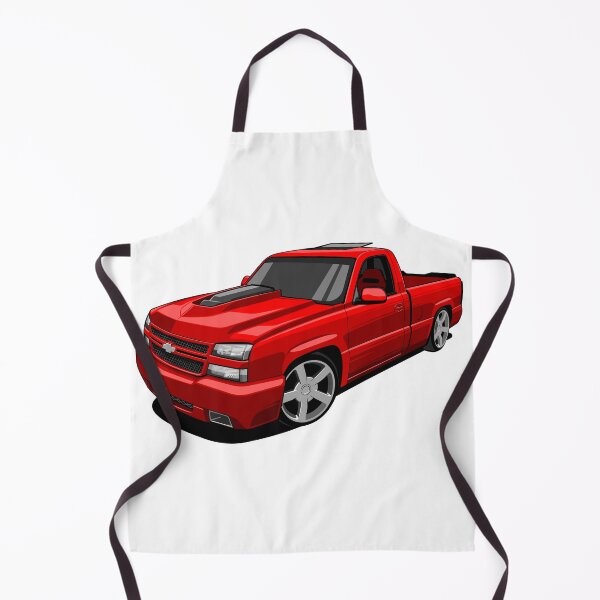 Item preview, Red Chevy Silverado Truck – Custom Muscle Truck Vector designed and sold by wisnubayuaji.