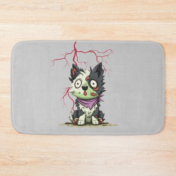 Item preview, Border Collie Zombie Puppy with Blood Lightning, Cute core, Dead Core designed and sold by DeadCuteKennel.