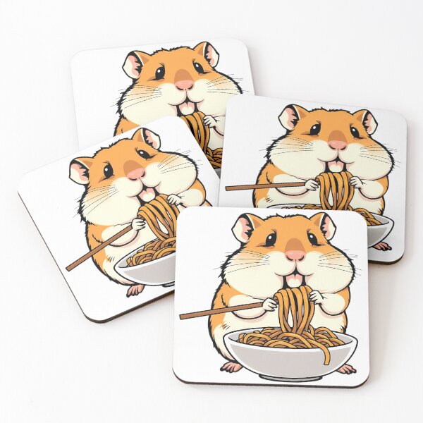 Item preview, A hamster eating noodles designed and sold by DOG DESIGN.