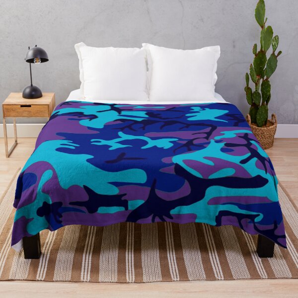 Item preview, Blue Purple Camouflage Pattern Camo Is Cool designed and sold by SandyMDesigns.