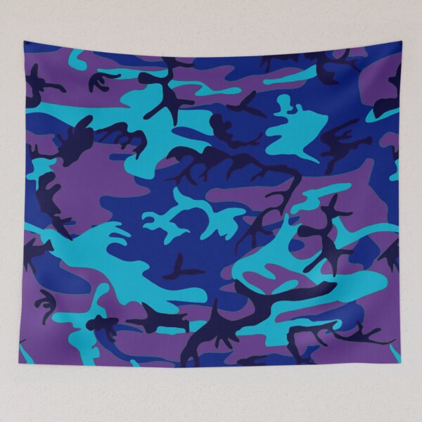 Item preview, Blue Purple Camouflage Pattern Camo Is Cool designed and sold by SandyMDesigns.