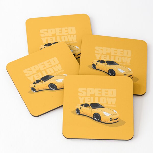 Item preview, Ilustración del 911 996 turbo amarillo de velocidad de 2004 designed and sold by blackdogshop.
