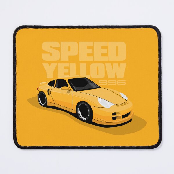 Item preview, 2004 Speed Yellow 911 996 turbo illustration designed and sold by blackdogshop.