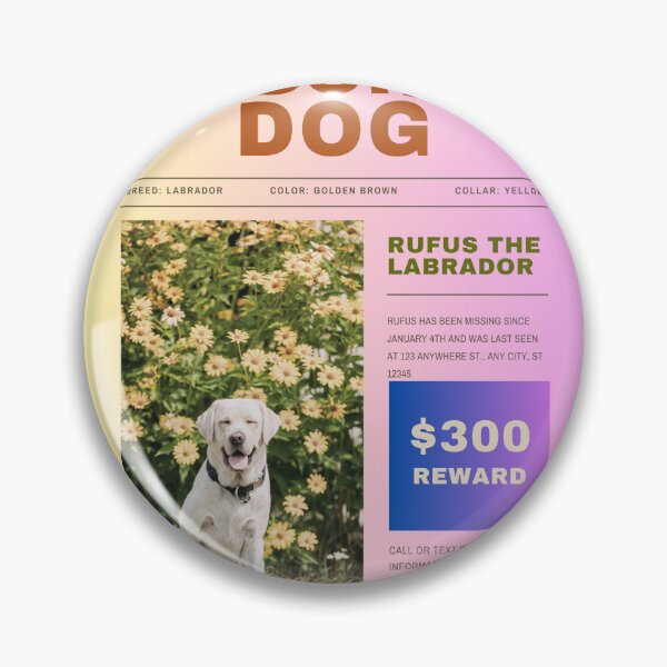 Item preview, Lost Dog Alert  designed and sold by NobleDigitalArt.