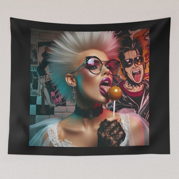 Item preview, Punk Lady Lollipop Band Flyer designed and sold by Voodoo Store Paranormal Collections.
