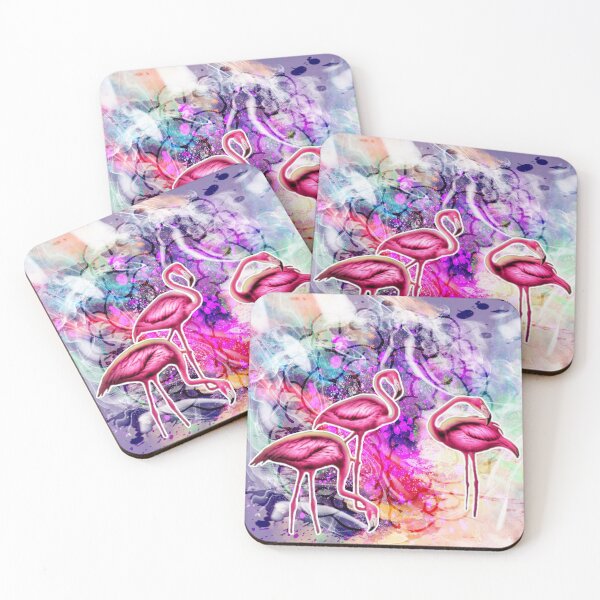 Item preview, Flamingos searching for food designed and sold by AnnabellaRh.