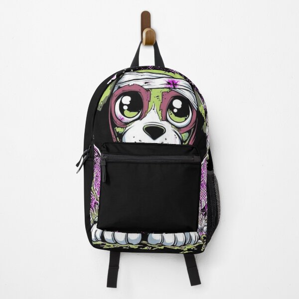 Item preview, Beagle Zombie Puppy, Purple Burlap Background, Daisies, Cute core, Dead Core designed and sold by DeadCuteKennel.