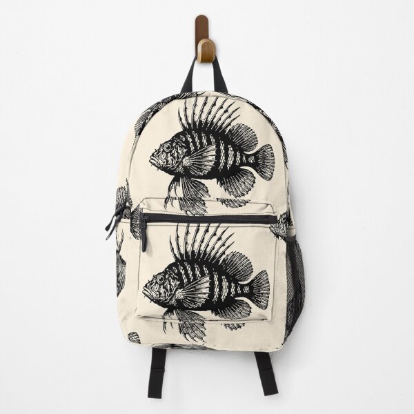 Item preview, Lionfish Art Print, Nautical Sea Life, Antique Fish Illustration Vintage Poster, Coastal Beach House designed and sold by kilosdesignstudio.