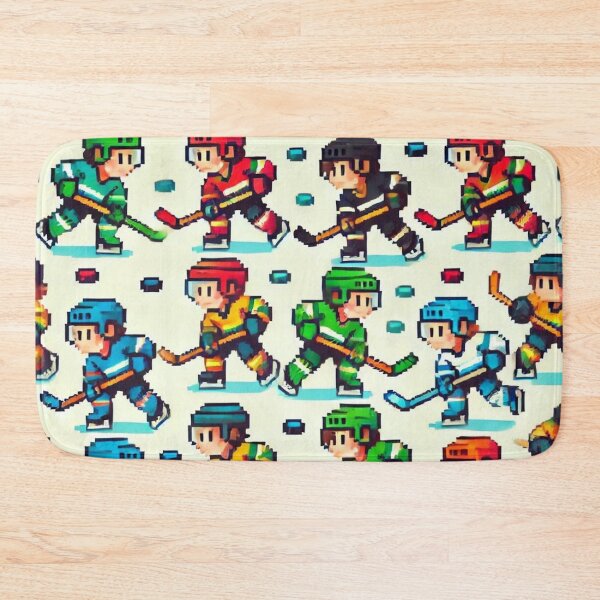 Item preview, hockey themed backpack design designed and sold by TEEJAMBOREE.
