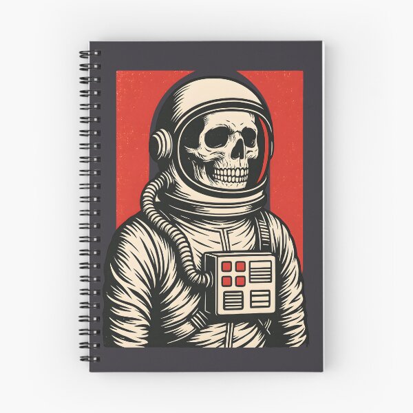 Item preview, Skull Astronaut Retro SciFi Horror Art designed and sold by Shoot-The-Moon.
