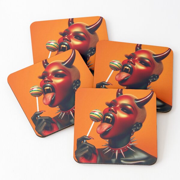 Item preview, Demonic Lady Lollipop Fiery Collar designed and sold by Voodoo Store Paranormal Collections.