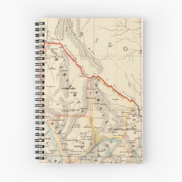 Item preview, Northern Mexico old map designed and sold by bascconut.