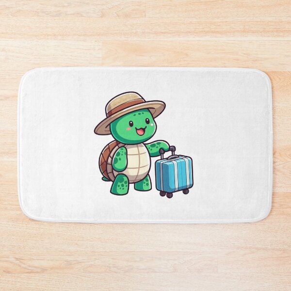 Item preview, Cartoon Turtle with Suitcase – Ready to Travel designed and sold by Confuzz1ed.