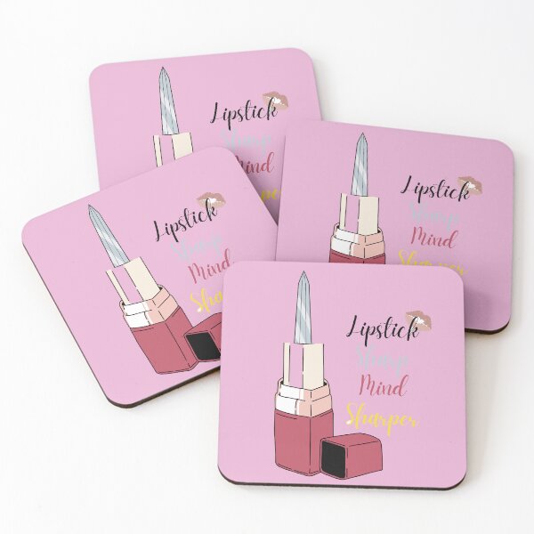 Item preview, Lipstick Sharp, Mind Sharper – Fierce Feminine Power Design designed and sold by Unoura-store.