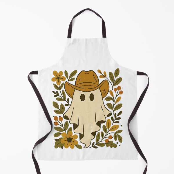 Item preview, Cute Cowboy Ghost with Rustic Floral Halloween designed and sold by Clinomania Art.