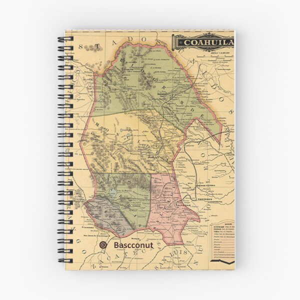 Item preview, Coahuila old map designed and sold by bascconut.
