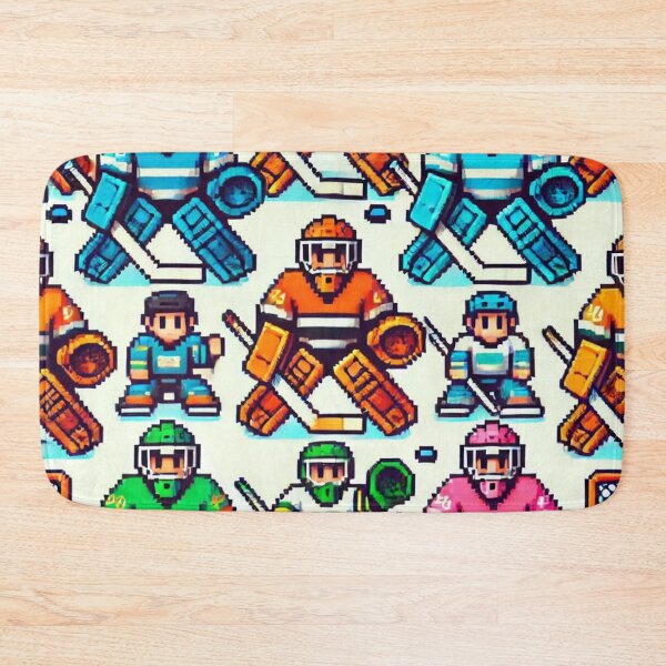Item preview, hockey themed backpack design designed and sold by TEEJAMBOREE.