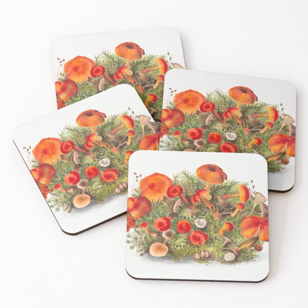 Item preview,  Botanical Study of Mushrooms – 1880 Vintage by Mary Vaux Walcott designed and sold by EmeraldeaArt.