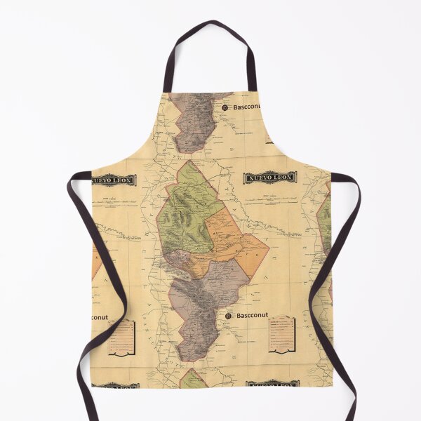 Item preview, Nuevo León old map designed and sold by bascconut.
