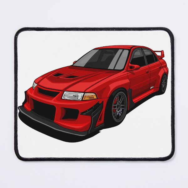 Item preview, Red Evo V – Aggressive JDM Street Racer Vector Design designed and sold by wisnubayuaji.