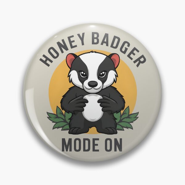 Item preview, Honey Badger Mode On Fearless Wild Animal for Wildlife Enthusiasts designed and sold by KLArtzStore.