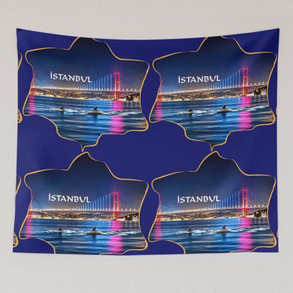 Item preview, Istanbul Turkey – Sea, Bridge & City Travel Art designed and sold by Amateurtrader.