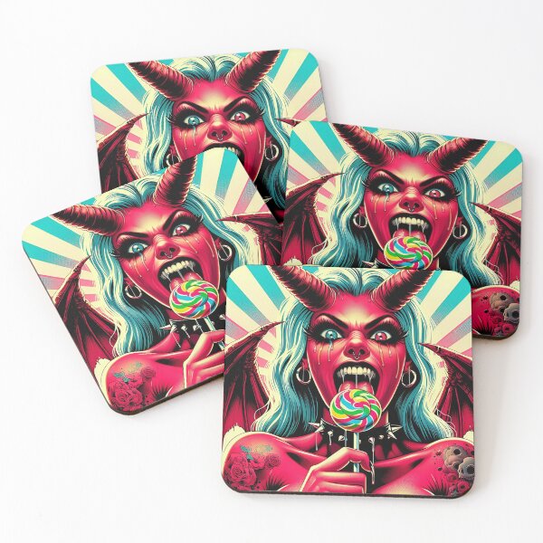 Item preview, Comic Demon Lady Lollipop Wings designed and sold by Voodoo Store Paranormal Collections.