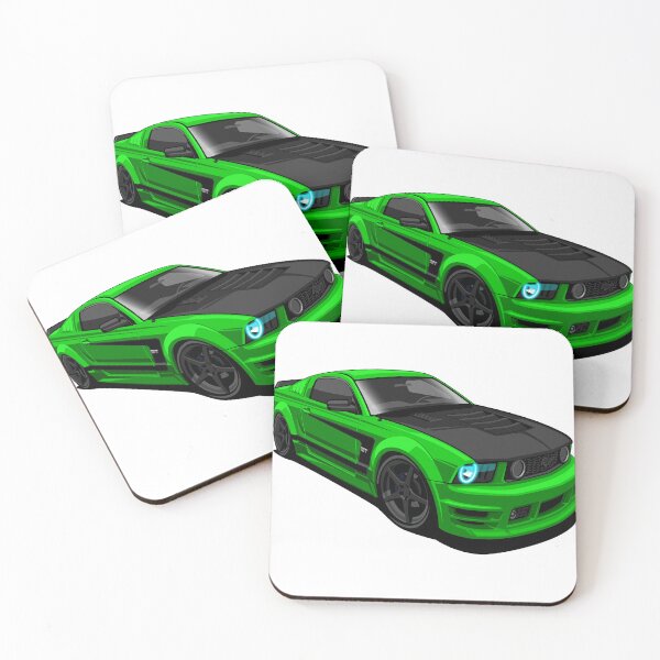 Item preview, Green Ford Mustang GT – Bold American Muscle Car Vector Artwork designed and sold by wisnubayuaji.