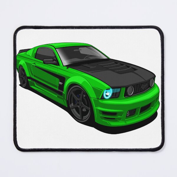 Item preview, Green Ford Mustang GT – Bold American Muscle Car Vector Artwork designed and sold by wisnubayuaji.