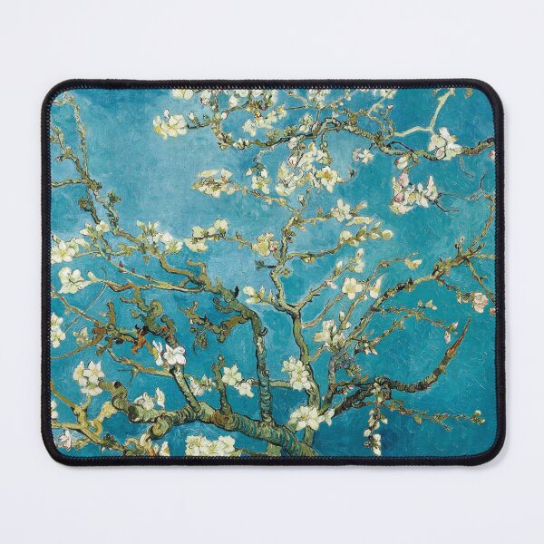 Item preview, Almond Blossoms – Vincent van Gogh’s 1890 Floral Blue Masterpiece designed and sold by EmeraldeaArt.
