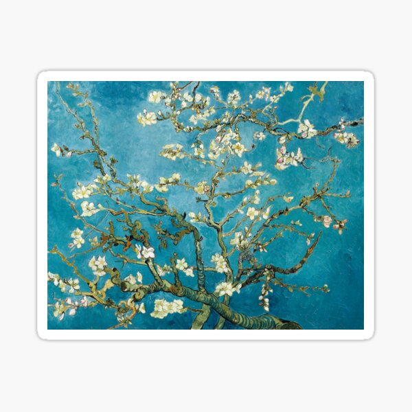 Item preview, Almond Blossoms – Vincent van Gogh’s 1890 Floral Blue Masterpiece designed and sold by EmeraldeaArt.