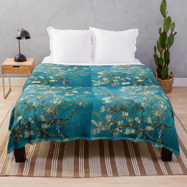 Aperçu de l'œuvre Fleurs d'amandier – Le chef-d'œuvre floral bleu de Vincent van Gogh de 1890 créée et vendue par EmeraldeaArt.