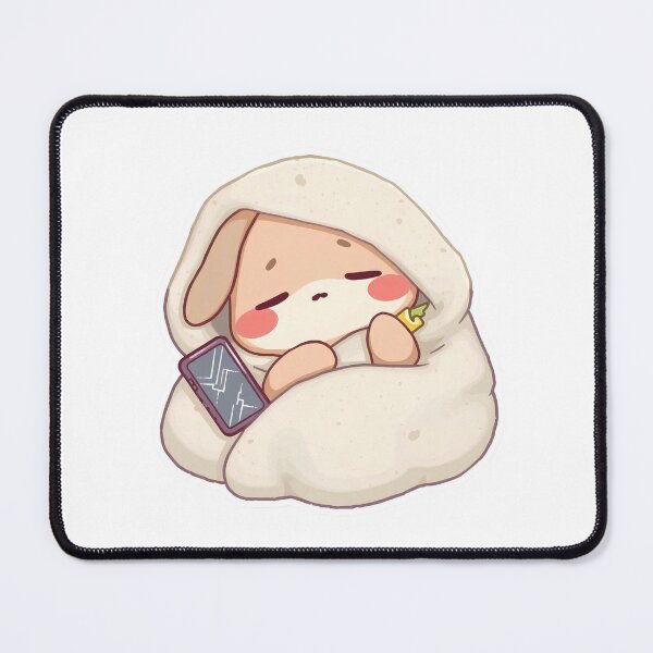 Item preview, Sleepy Labubu – Cozy Blanket Sticker designed and sold by BROWNEESHOUSE.