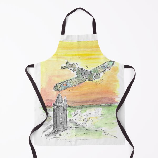 Item preview, Spitfire over Scrabo Tower artwork. designed and sold by DebTheZeb.