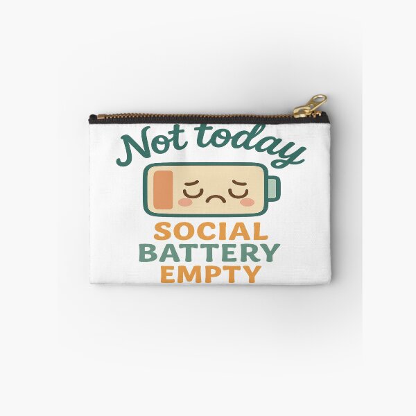 Item preview, Not Today – Social Battery Empty designed and sold by 4Niki4.
