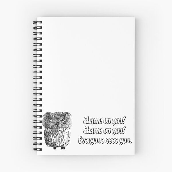 Item preview, Shame on you! Shame on you! Everyone sees you. designed and sold by Kate Anderson Art.