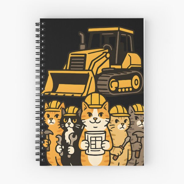 Item preview, Construction Crew Cat Lineup designed and sold by Uglyandcute.