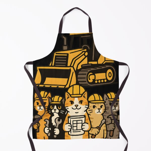 Item preview, Construction Crew Cat Lineup designed and sold by Uglyandcute.