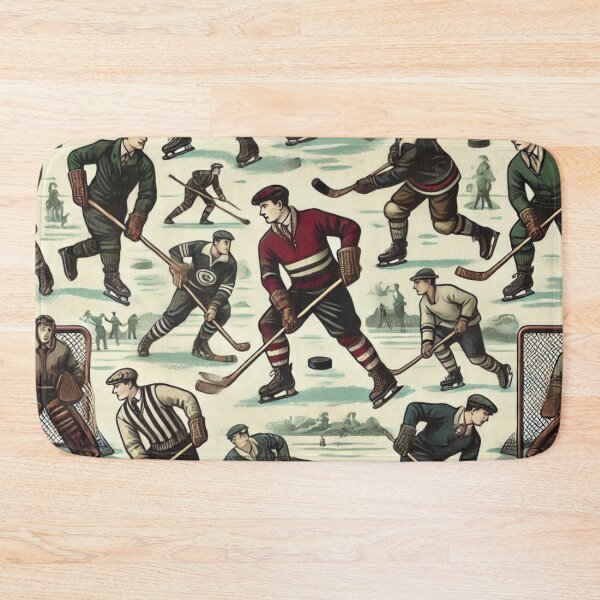Item preview, hockey themed backpack design designed and sold by TEEJAMBOREE.