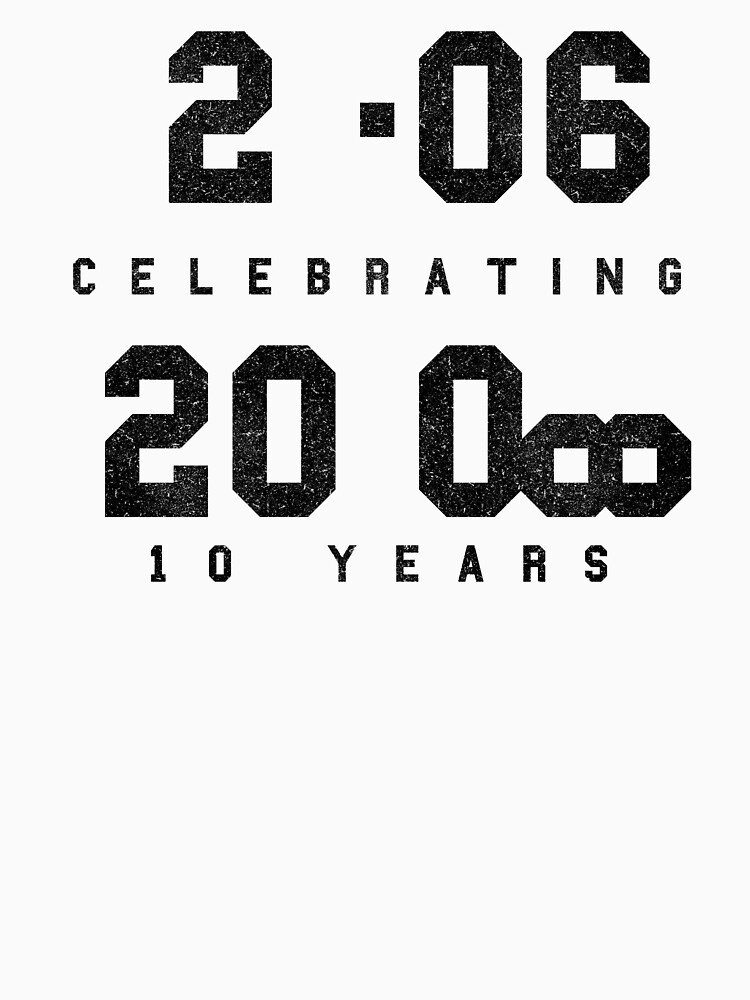 10 Year Anniversary CAD fan shirt - Black text by TalenLee