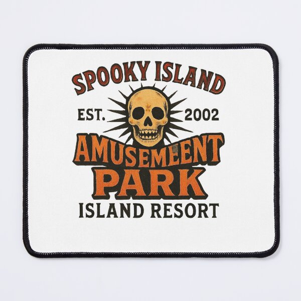 Item preview, Spooky Island Est 2002 Amusement Park Halloween designed and sold by studiopekepeke.