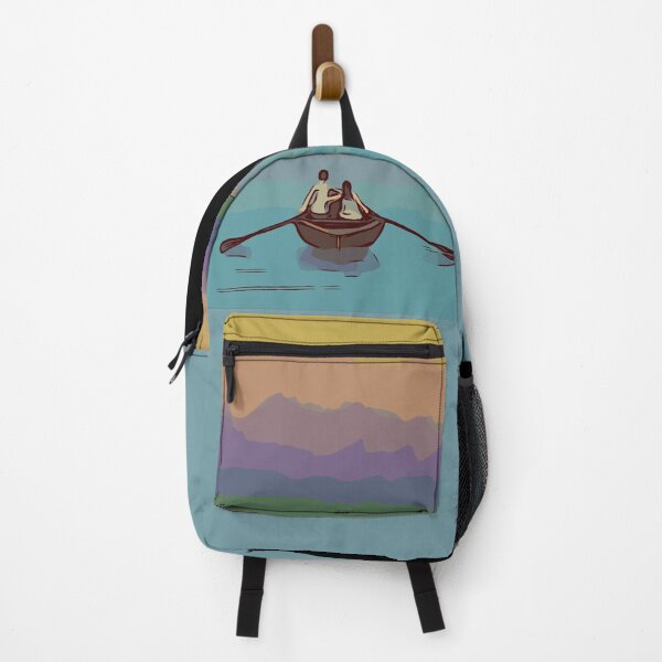 Item preview, Romantic Escape – Sunset Boat Ride Minimal Art designed and sold by Andrew-212.