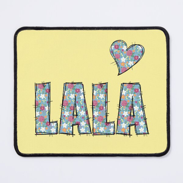 Item preview, LALA Floral Stitch Pattern With Yellow Background designed and sold by missmann.