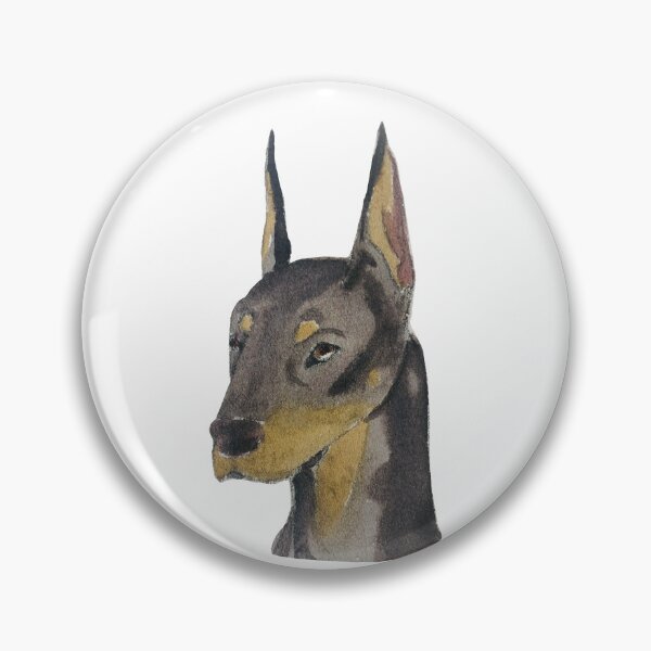 Item preview, Hand painted doberman designed and sold by Aesthete-studio.